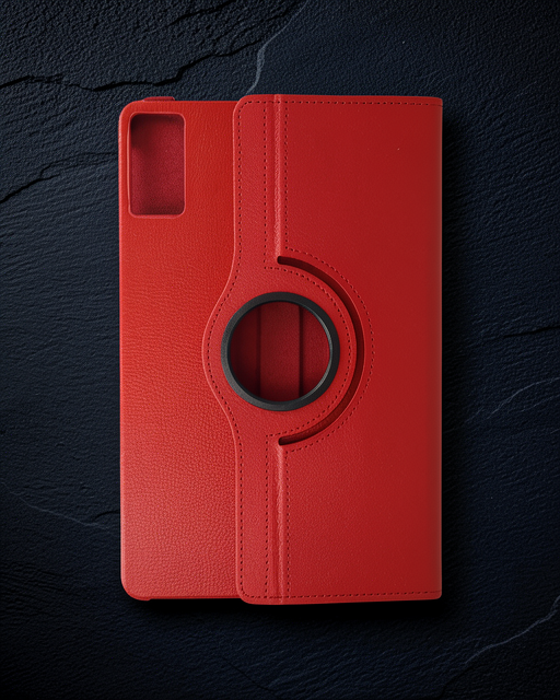 Xiaomi Redmi Pad Se Kılıf 360 Tablet Deri Kılıf - Kırmızı