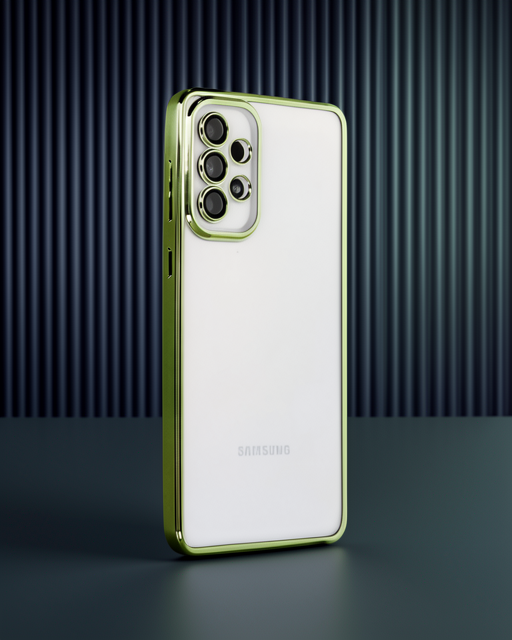 Samsung Galaxy A73 5G Kılıf Razer Lensli Silikon - Yeşil