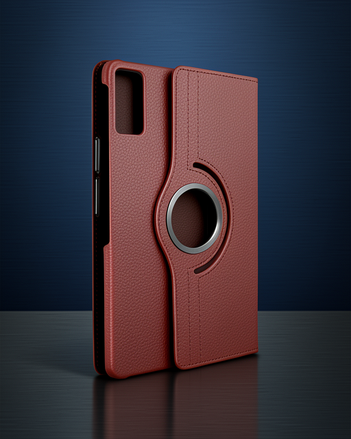 Xiaomi Redmi Pad Se Kılıf 360 Tablet Deri Kılıf - Mürdüm
