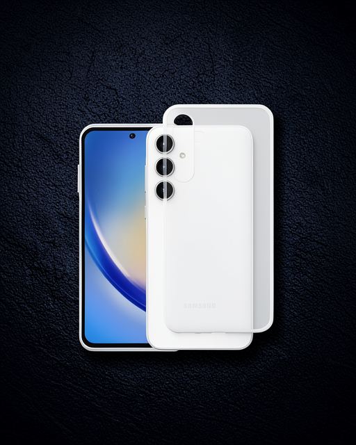 Samsung Galaxy A35 5G Kılıf Lüx Şeffaf Silikon - Şeffaf