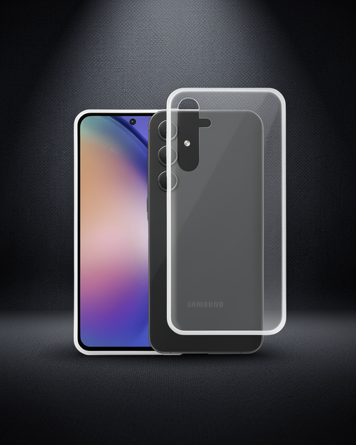 Samsung Galaxy A55 5G Kılıf Lüx Şeffaf Silikon - Şeffaf