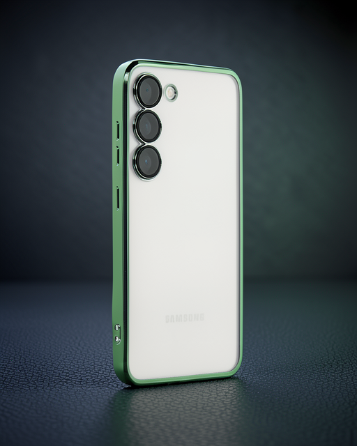 Samsung Galaxy S23 Kılıf Razer Lensli Silikon - Yeşil