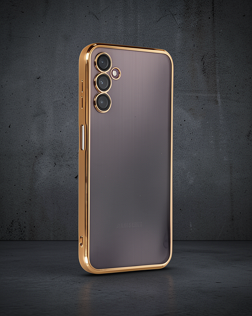 Samsung Galaxy A14 4G Kılıf Razer Lensli Silikon - Gold