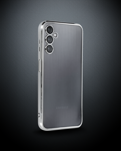 Samsung Galaxy A14 4G Kılıf Razer Lensli Silikon - Gümüş