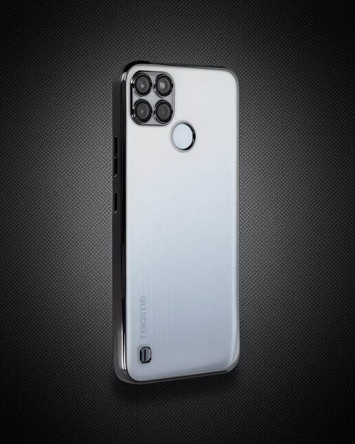 Realme C25Y Kılıf Razer Lensli Silikon - Siyah