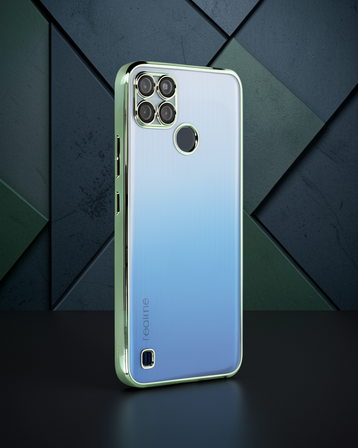 Realme C25Y Kılıf Razer Lensli Silikon - Yeşil