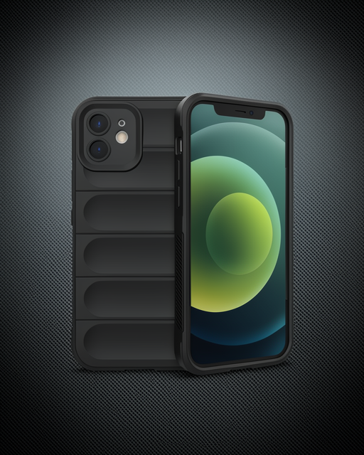 iPhone 12 Kılıf Optimum Silikon - Siyah