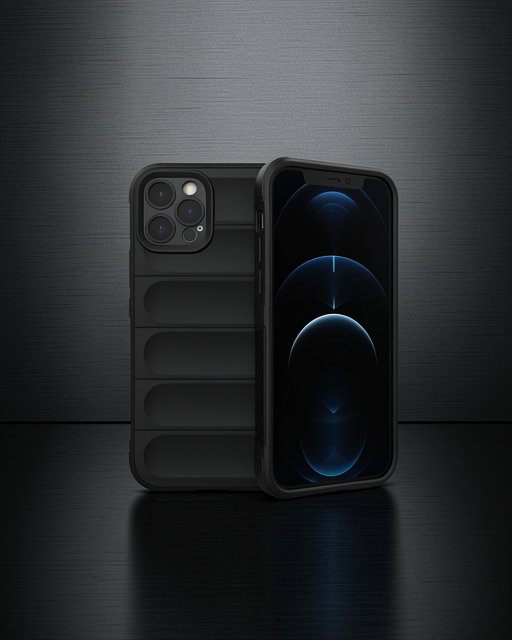 iPhone 12 Pro Kılıf Optimum Silikon - Siyah