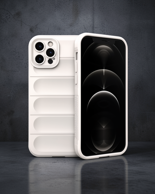 iPhone 12 Pro Kılıf Optimum Silikon - Krem