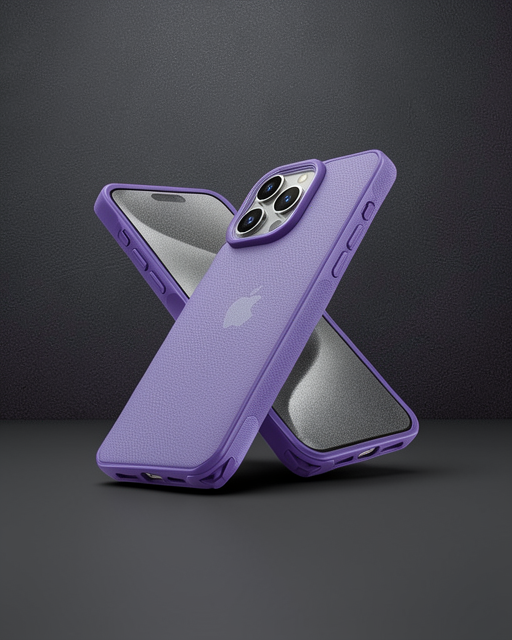 iPhone 14 Pro Kılıf Elegant Kapak - Derin Mor