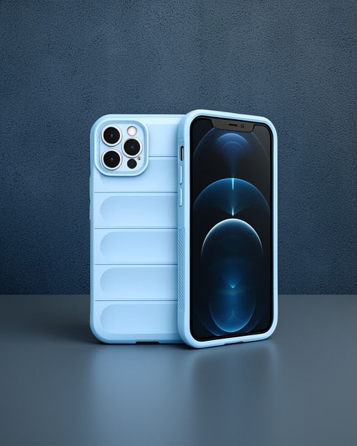 iPhone 12 Pro Kılıf Optimum Silikon - Sky Blue