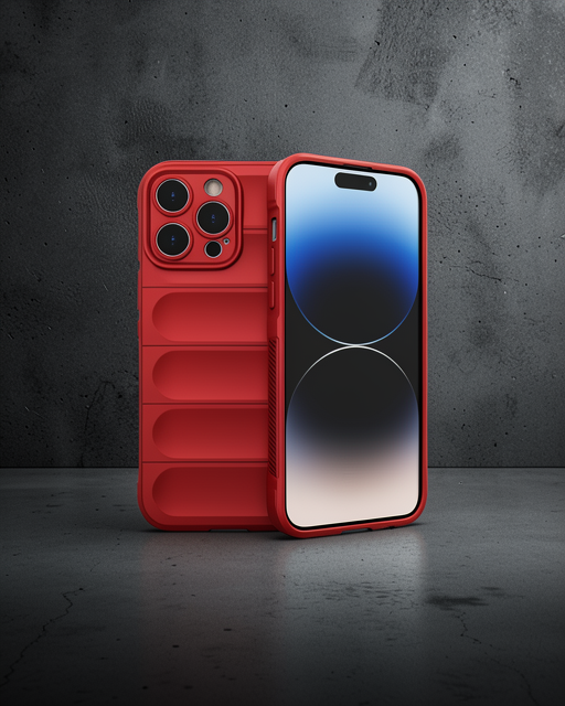 iPhone 13 Pro Max Kılıf Optimum Silikon - Kırmızı