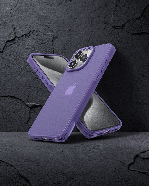 iPhone 15 Pro Max Kılıf Elegant Kapak - Derin Mor