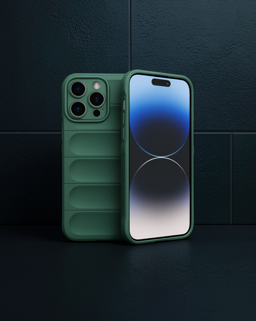 iPhone 14 Pro Kılıf Optimum Silikon - Koyu Yeşil