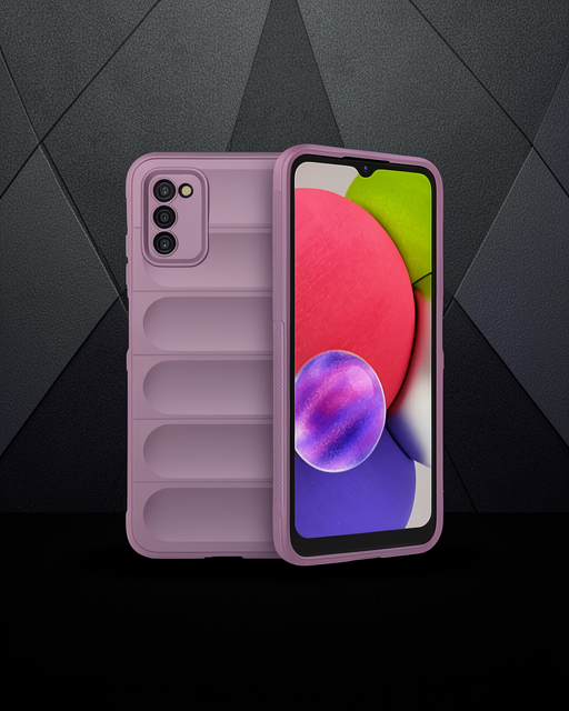 Samsung Galaxy A03S Kılıf Optimum Silikon - Mor