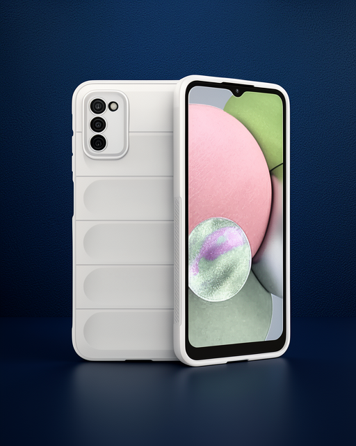 Samsung Galaxy A03S Kılıf Optimum Silikon - Krem