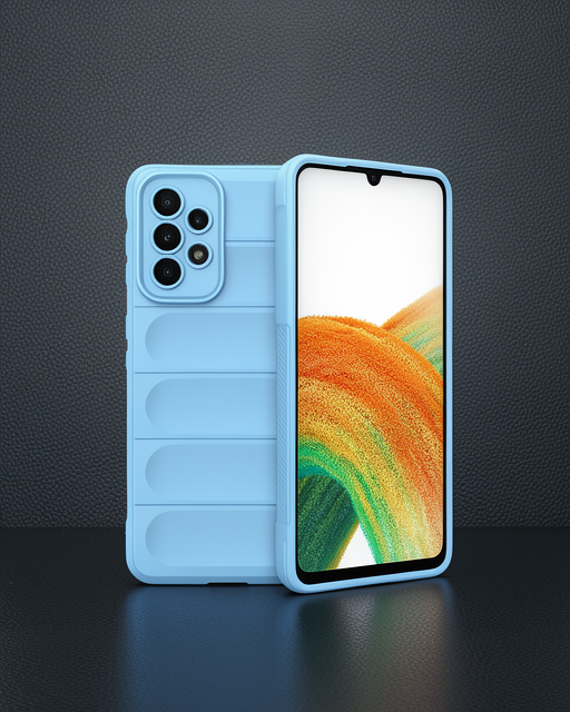 Samsung Galaxy A33 5G Kılıf Optimum Silikon - Sky Blue