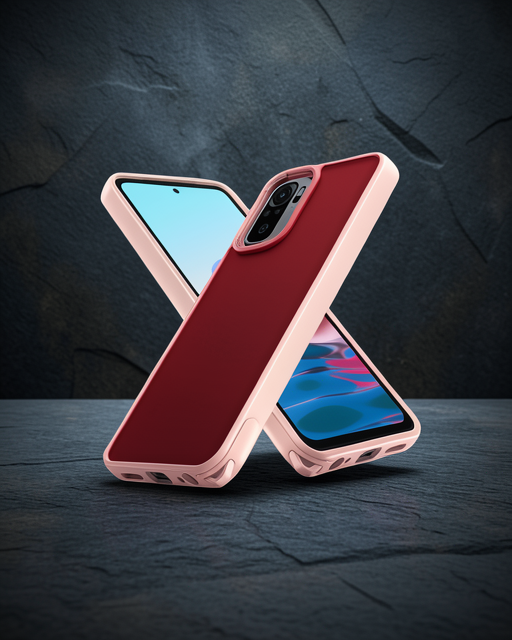 Xiaomi Redmi Note 10 Pro Kılıf - Elegant Kapak - Pudra