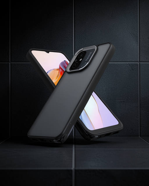 Xiaomi Redmi 12C Kılıf Elegant Kapak - Siyah