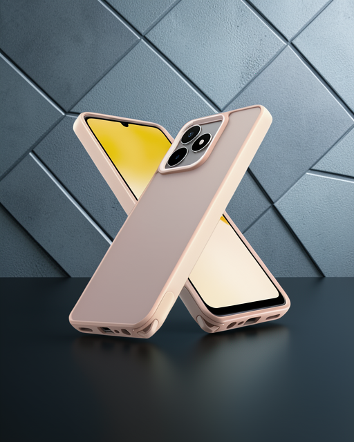 Realme C53 Kılıf - Elegant Kapak - Pudra
