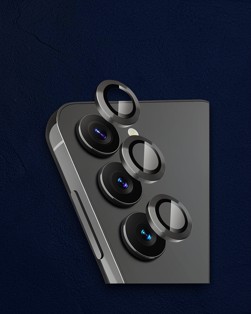 Samsung Galaxy A25 5G Valdez Metal Kamera Lens Koruyucu - Siyah