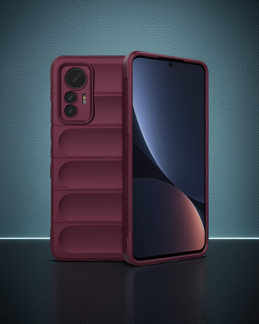 Xiaomi Mi 12 Lite Kılıf Optimum Silikon - Bordo