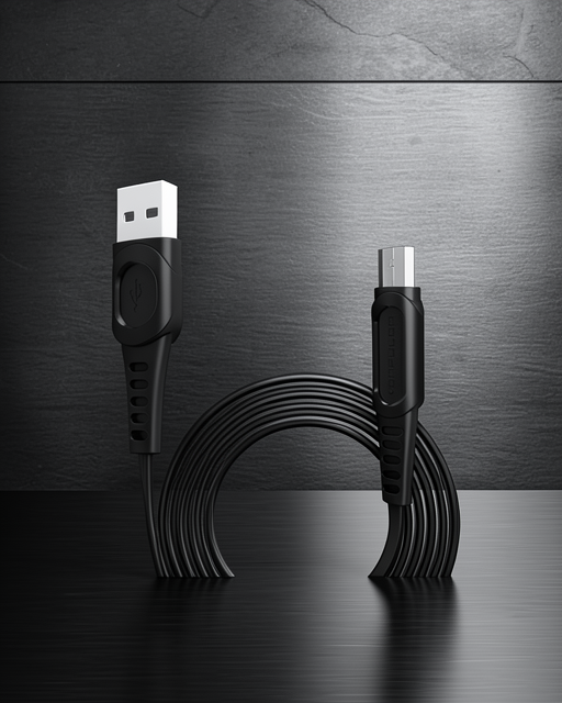 DC01 Süper Hızlı Micro USB Kablo 1m 2.4A - Siyah