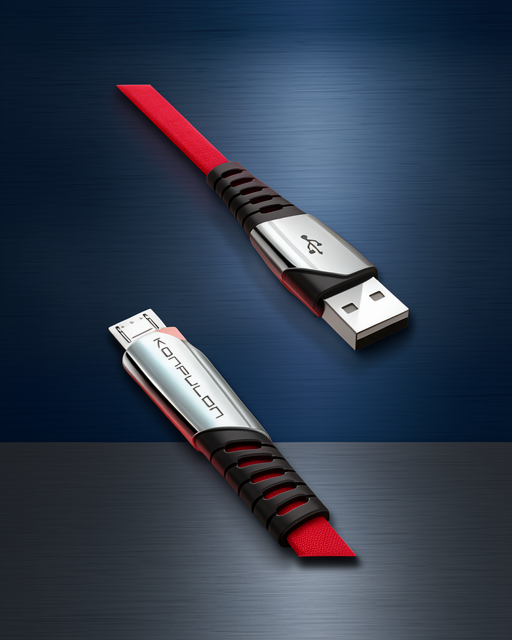 Şarj Kablosu - Dc16 Micro Usb 1m 2.4a - Kırmızı