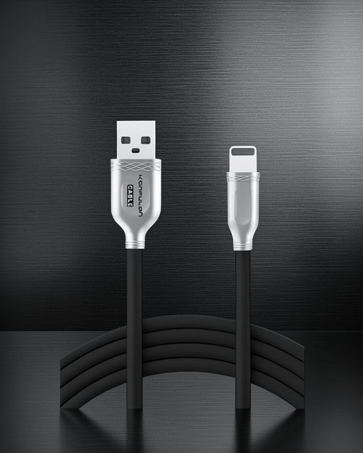 iPhone Uyumlu S48 Lightning Kablo 1m 3A - Siyah