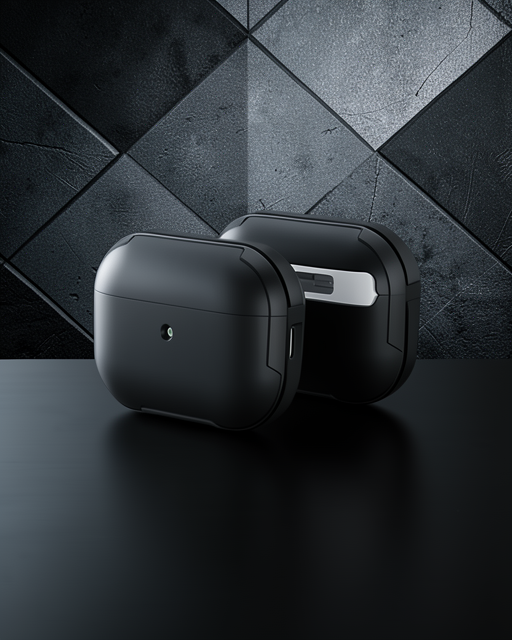 Apple AirPods 3 (3. Nesil) Mo-a8 Armor Kılıf - Siyah