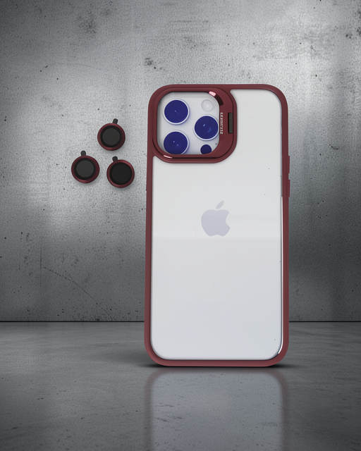 iPhone 14 Pro Kılıf Joko Roblox Lens Standlı - Bordo