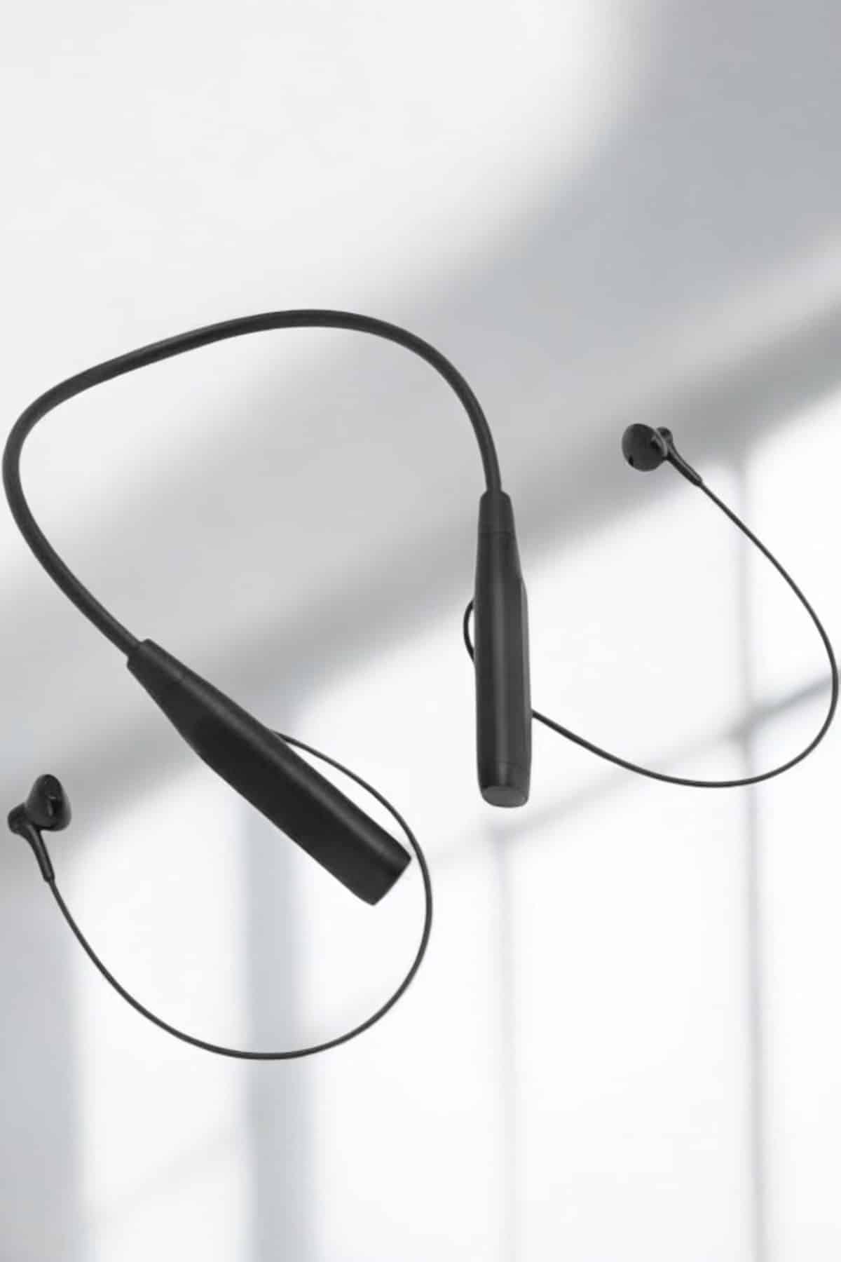 Kablolu Boyun Askılı Dijital Göstergeli Bluetooth Kulaklığı 60 Saat
