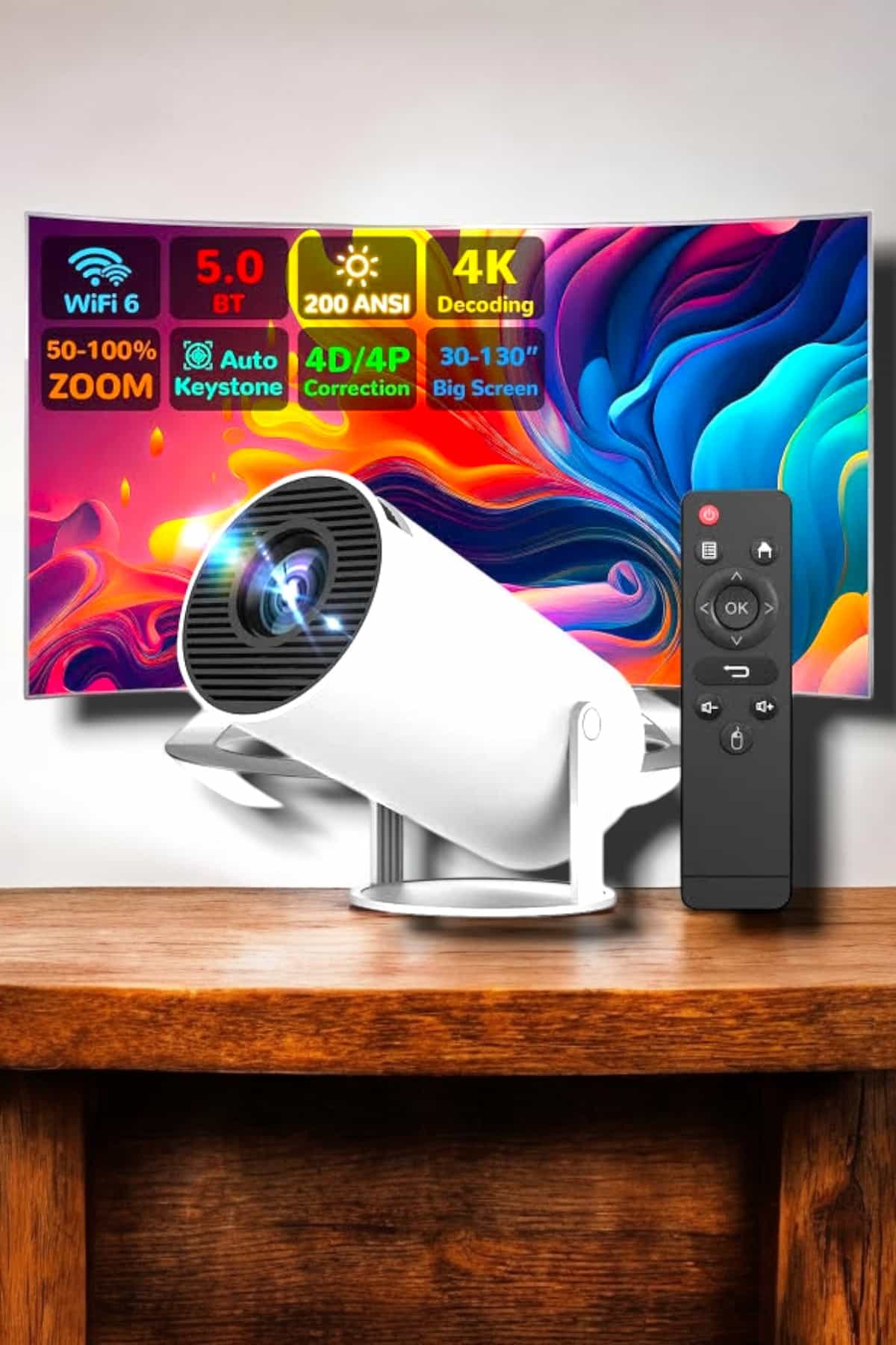 HDMI ve Full HD Teknolojili 160 ANSI Lümen Kablosuz Projeksiyon