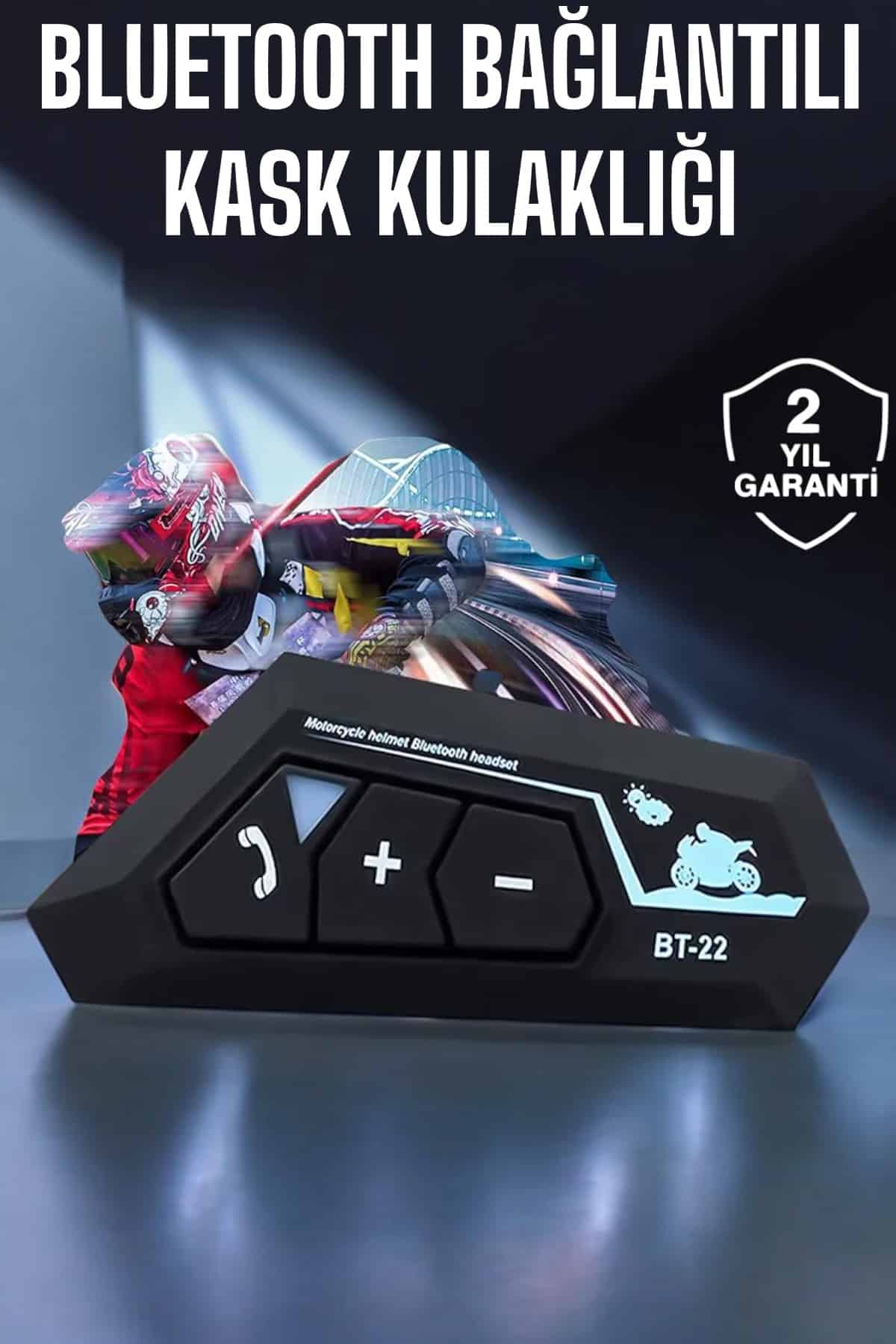 Kask Kulaklık Bluetooth Motosiklet Kulaklık Intercom Su Geçirmez