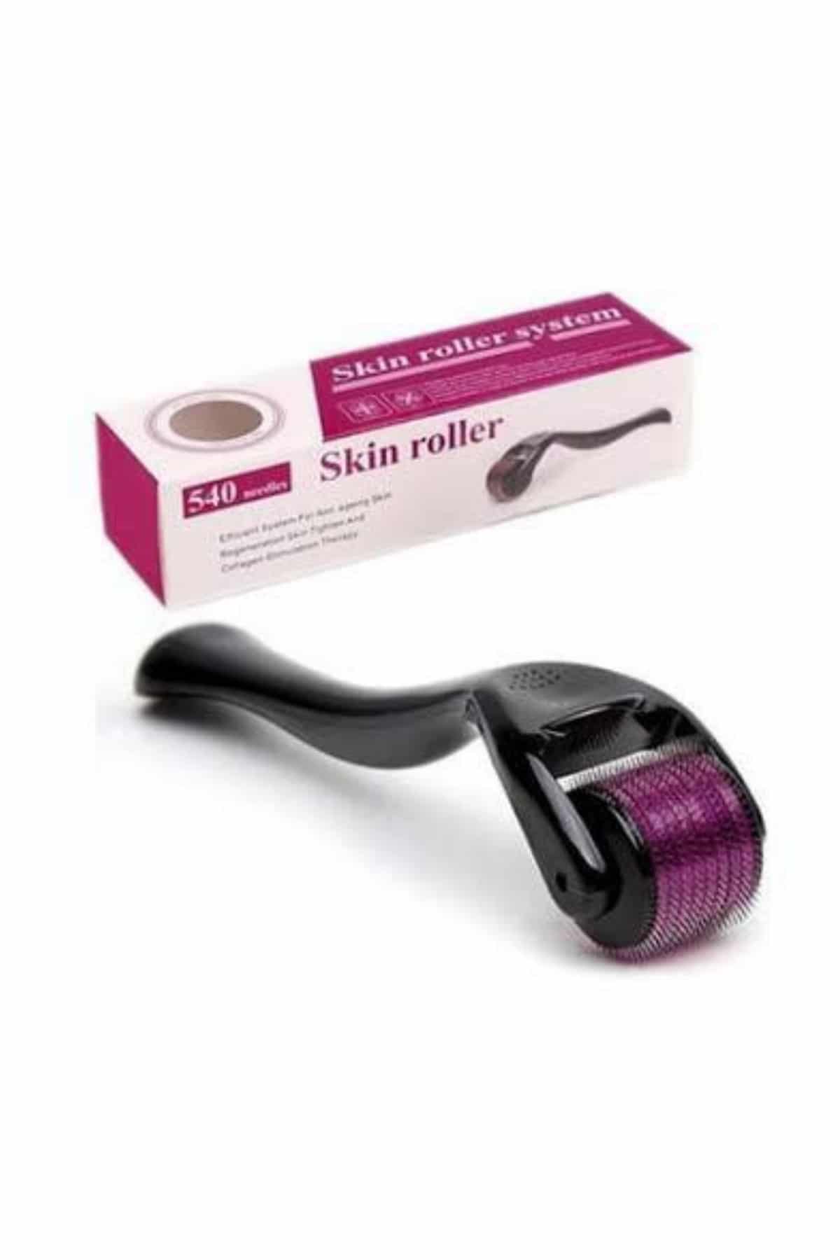 Saç Çıkarma Tarağı Dermaroller 540 Iğneli Roller 1 Mm Iğne Cilt Yüz Yenileme Bakım Seti