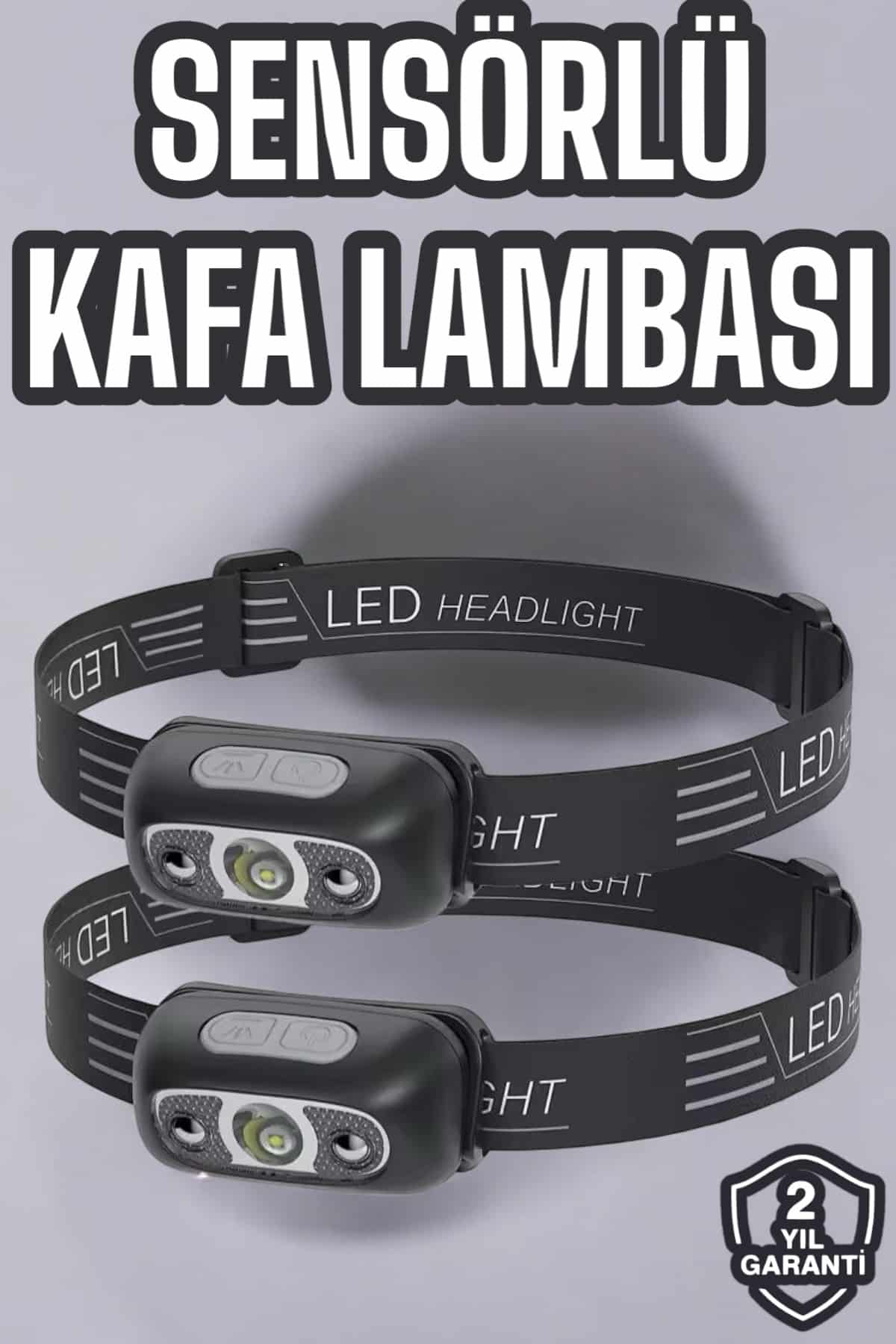 Kafa Lambası Kamp Lambası Led Işık Şarjlı Ayarlanabilir