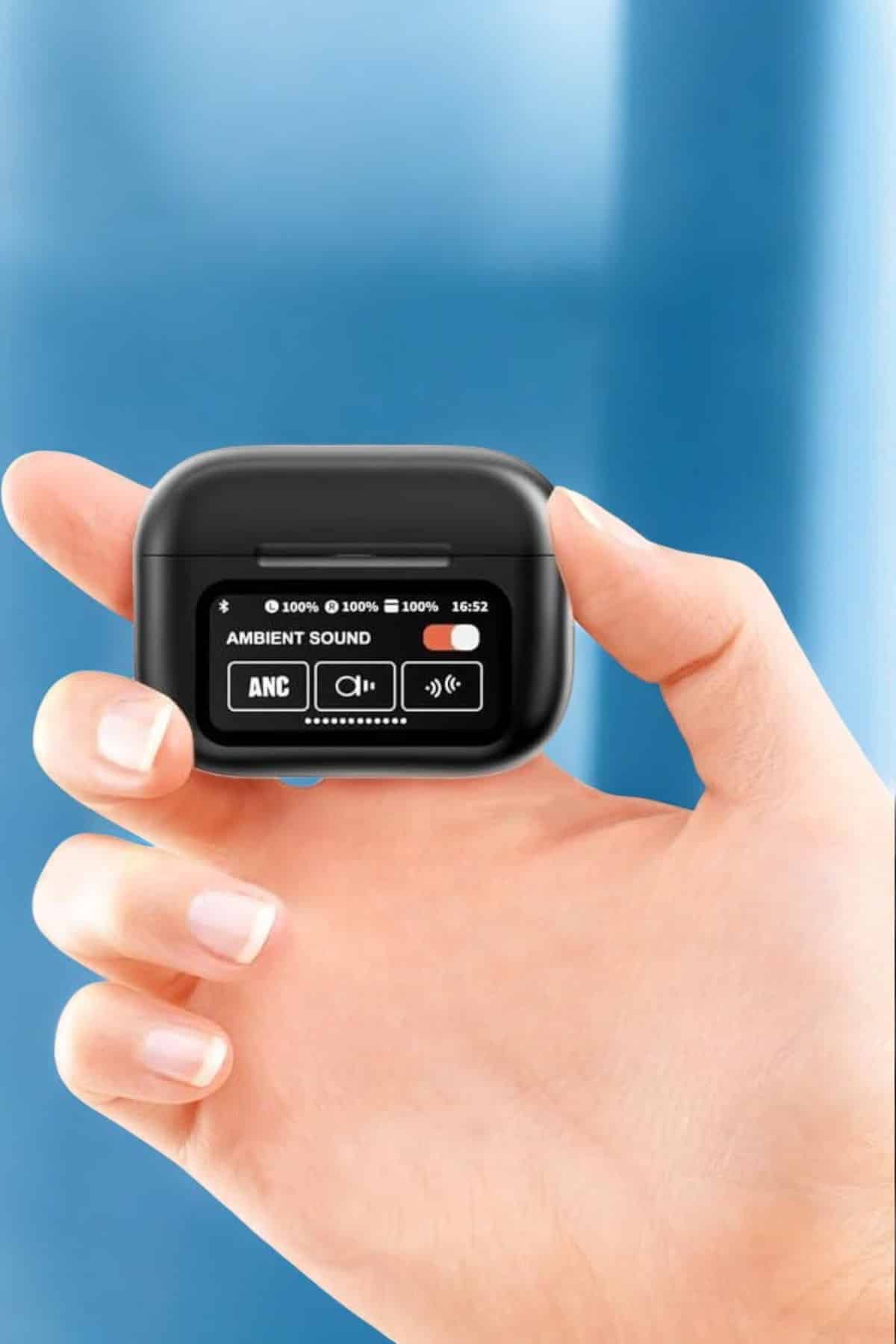 Bluetooth Kulaklık Kablosuz Ekranlı ANC/ENC Destekli Dokunmatik