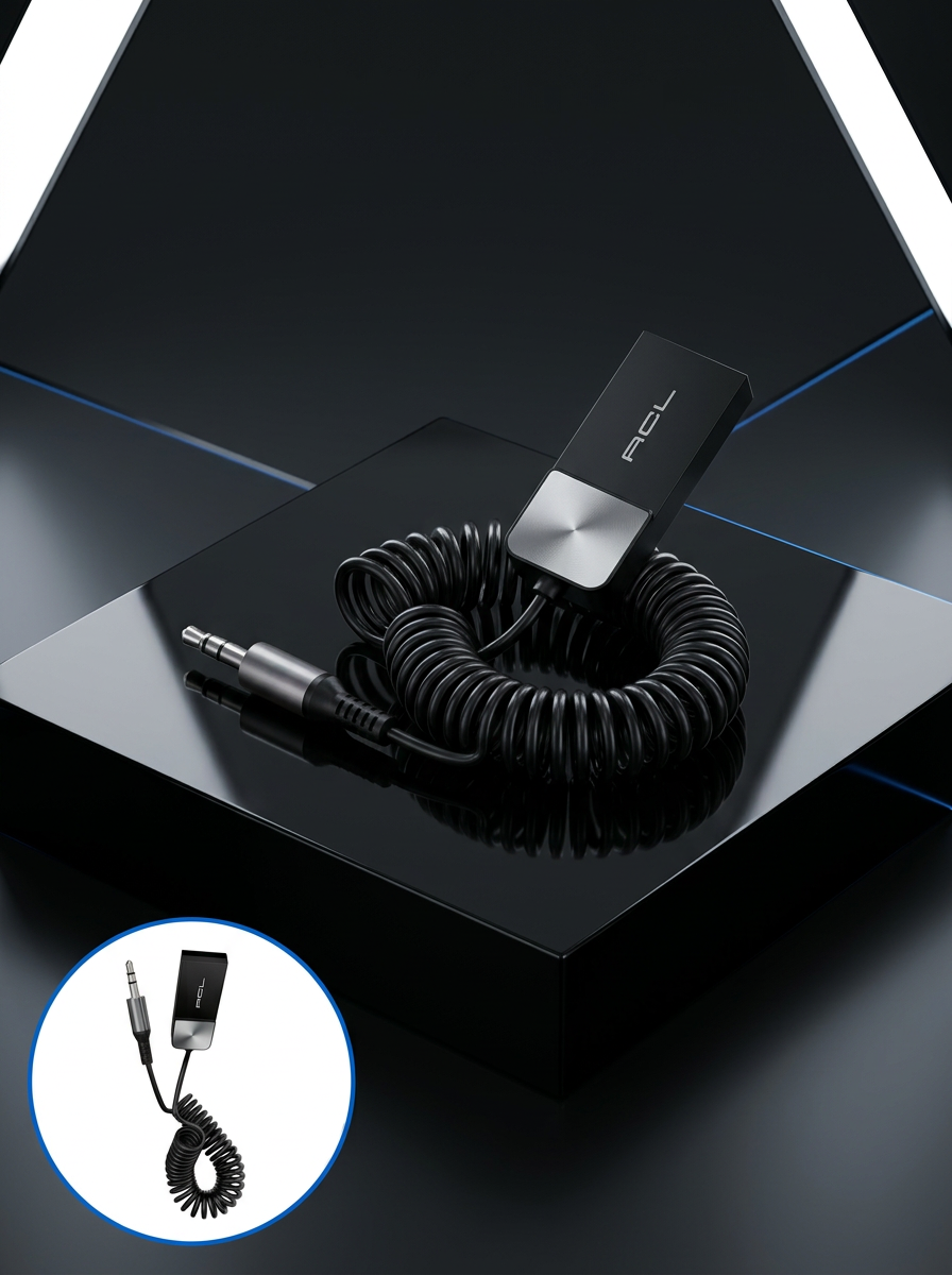 USB AUX Bluetooth Adaptörü Kablosuz Ses Aktarım Cihazı