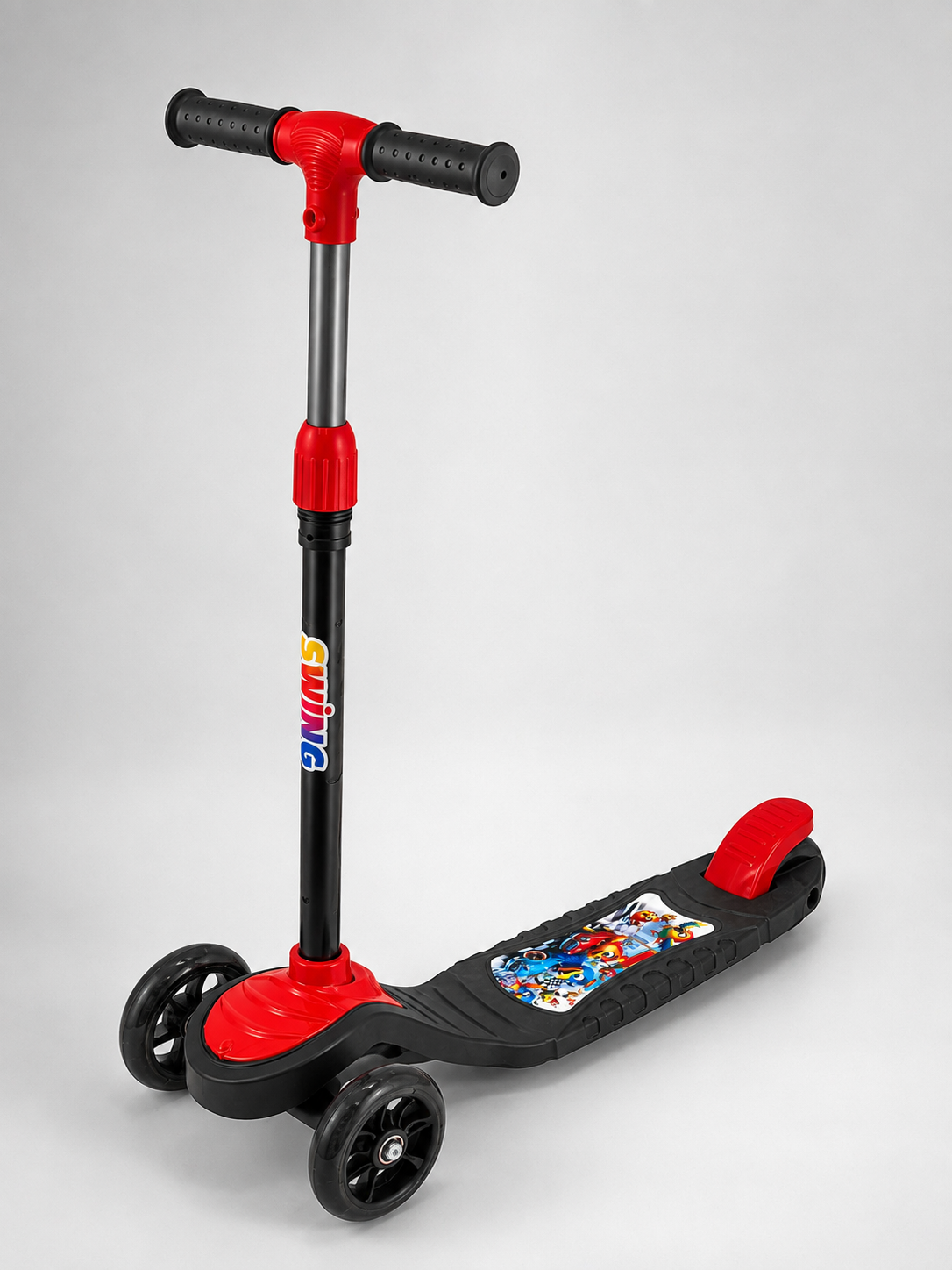 3 Tekerlekli Çocuk Scooterı Kaymaz Geniş Tabanlı Dengeli Sürüş Skuteri