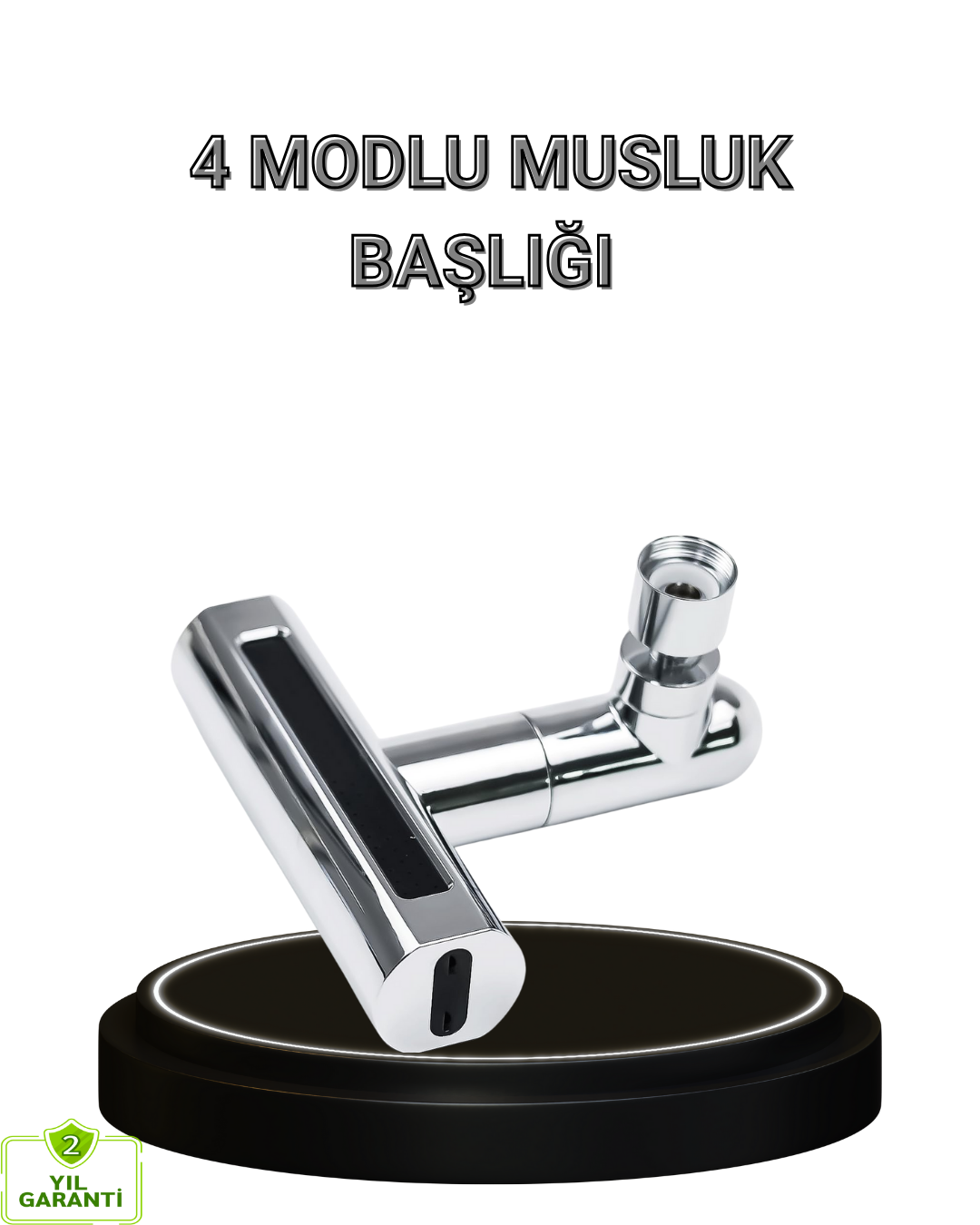 4 Fonksiyonlu Musluk Başlığı 360 Derece Dönebilen ve Su Tasarruflu