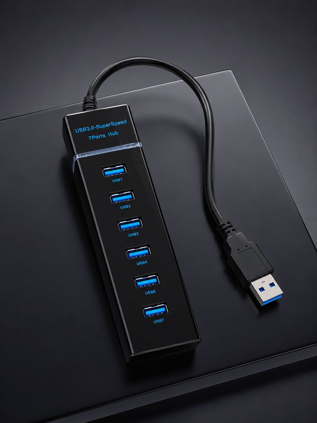 7 Port USB 3.0 Hub 5Gbps Süper Hızlı USB Çoklayıcı