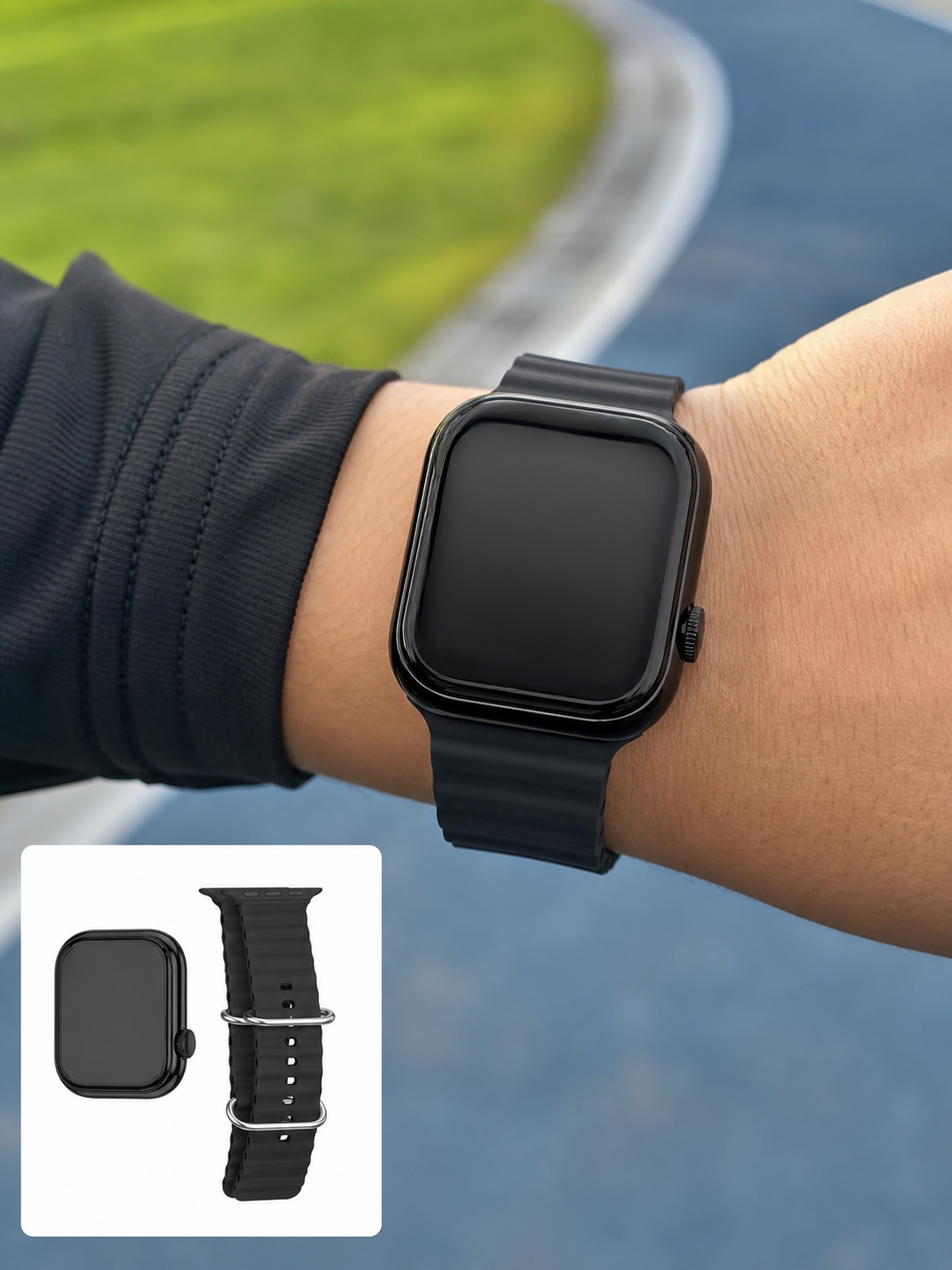 AMOLED Ekranlı Bluetooth Aramalı 3 Kordonlu Akıllı Saat
