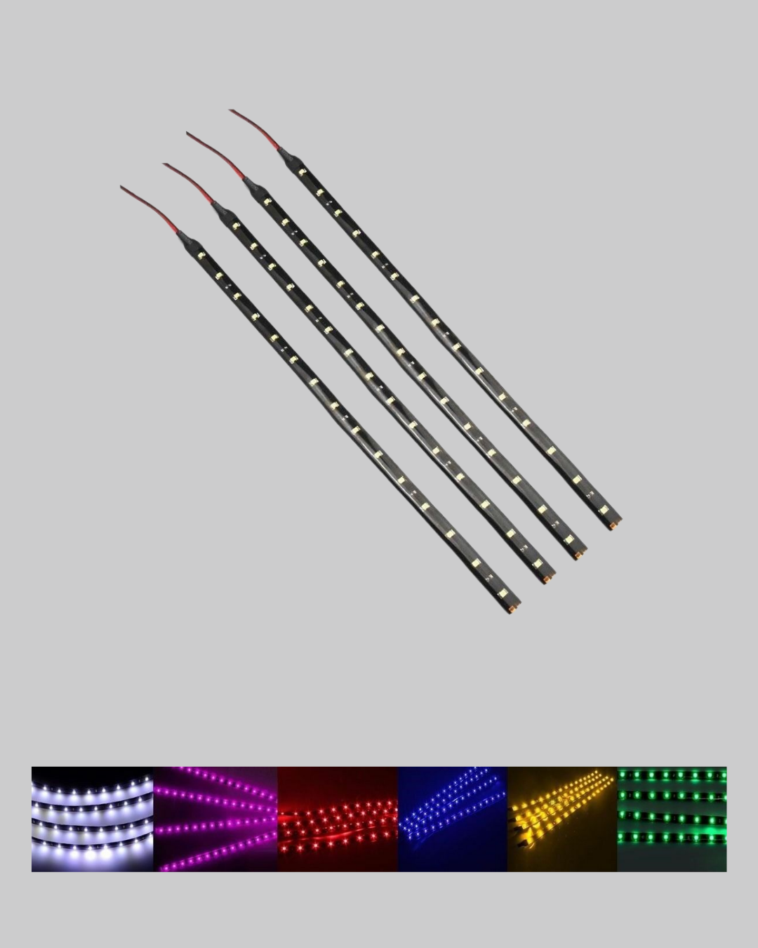 Dekoratif Ortam Aydınlatması RGB LED 10’lu Çubuk Seti