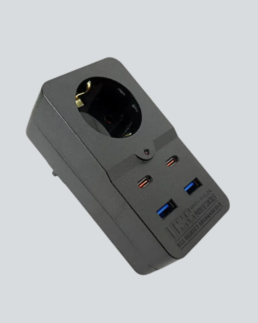 Termal Korumalı Priz Otomatik Çocuk Kilidi 4 USB Type C