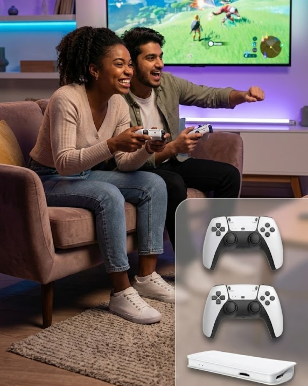 M15 Retro Konsol – 20.000 Oyunlu, Çift Gamepadli, 4K HDMI
