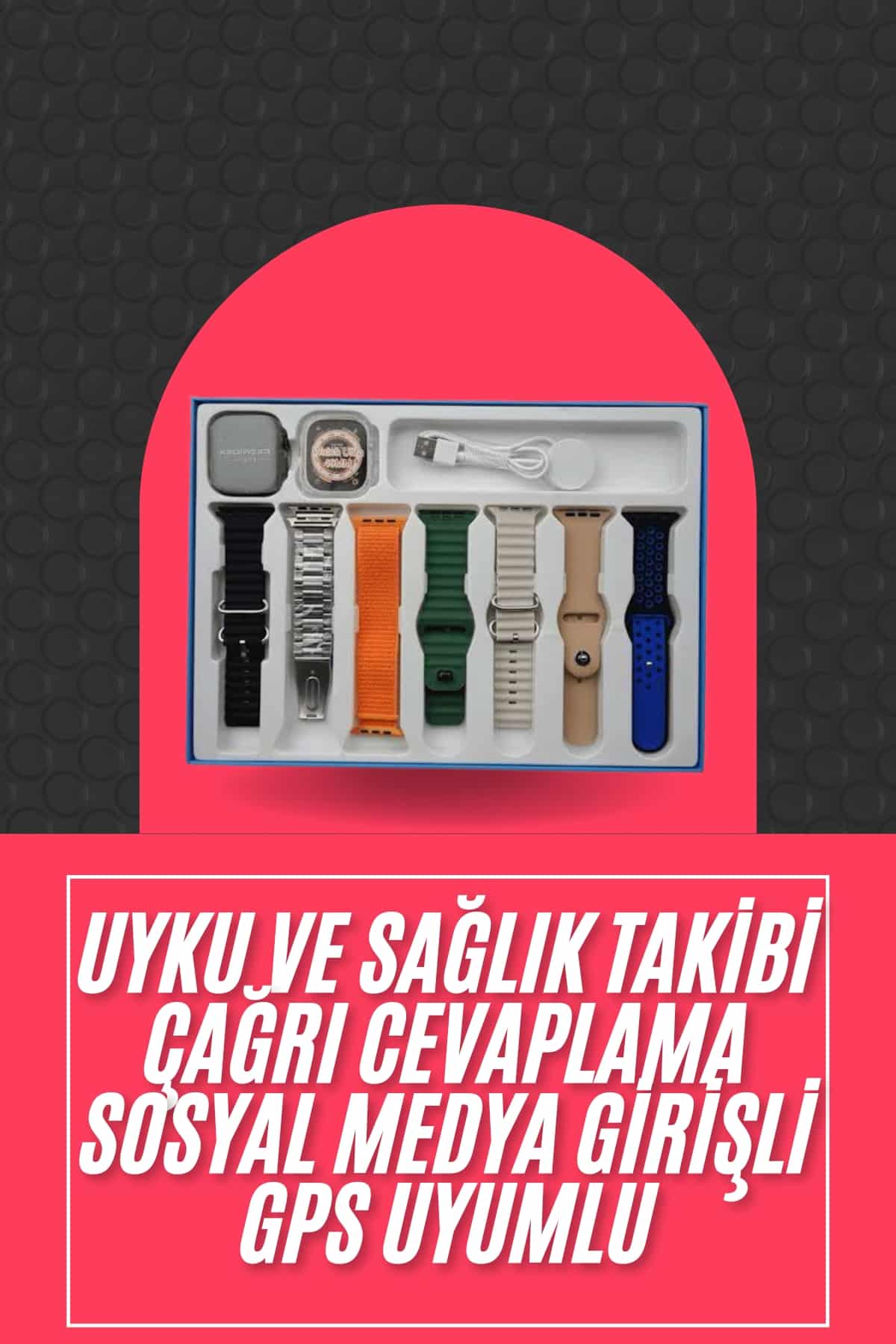 Akıllı Saat Unisex Akıllı Saat Çoklu Kordon Seçeneği Çelik Kordon Plastik Kordon
