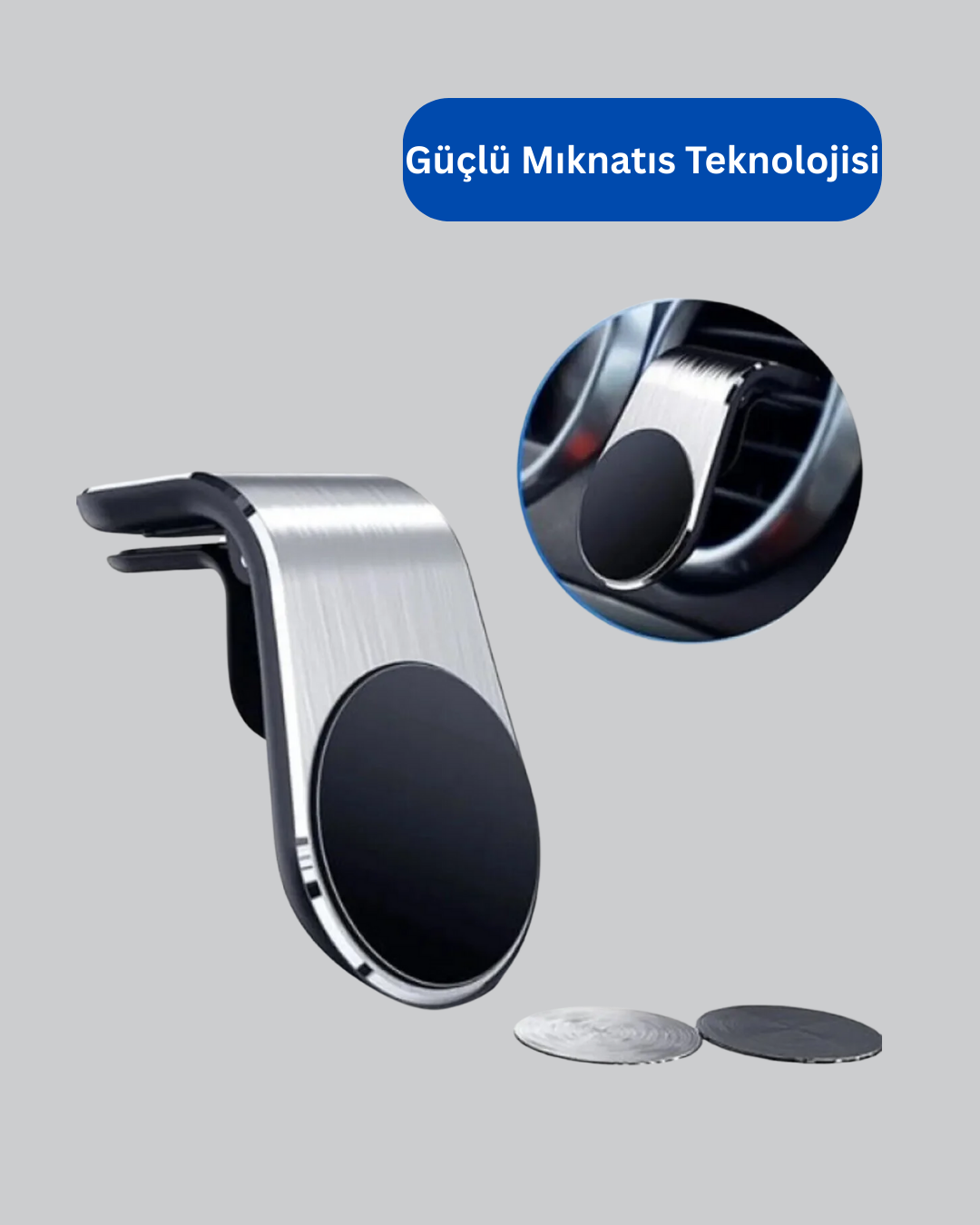 Mini Manyetikli Araç Telefon Tutucu