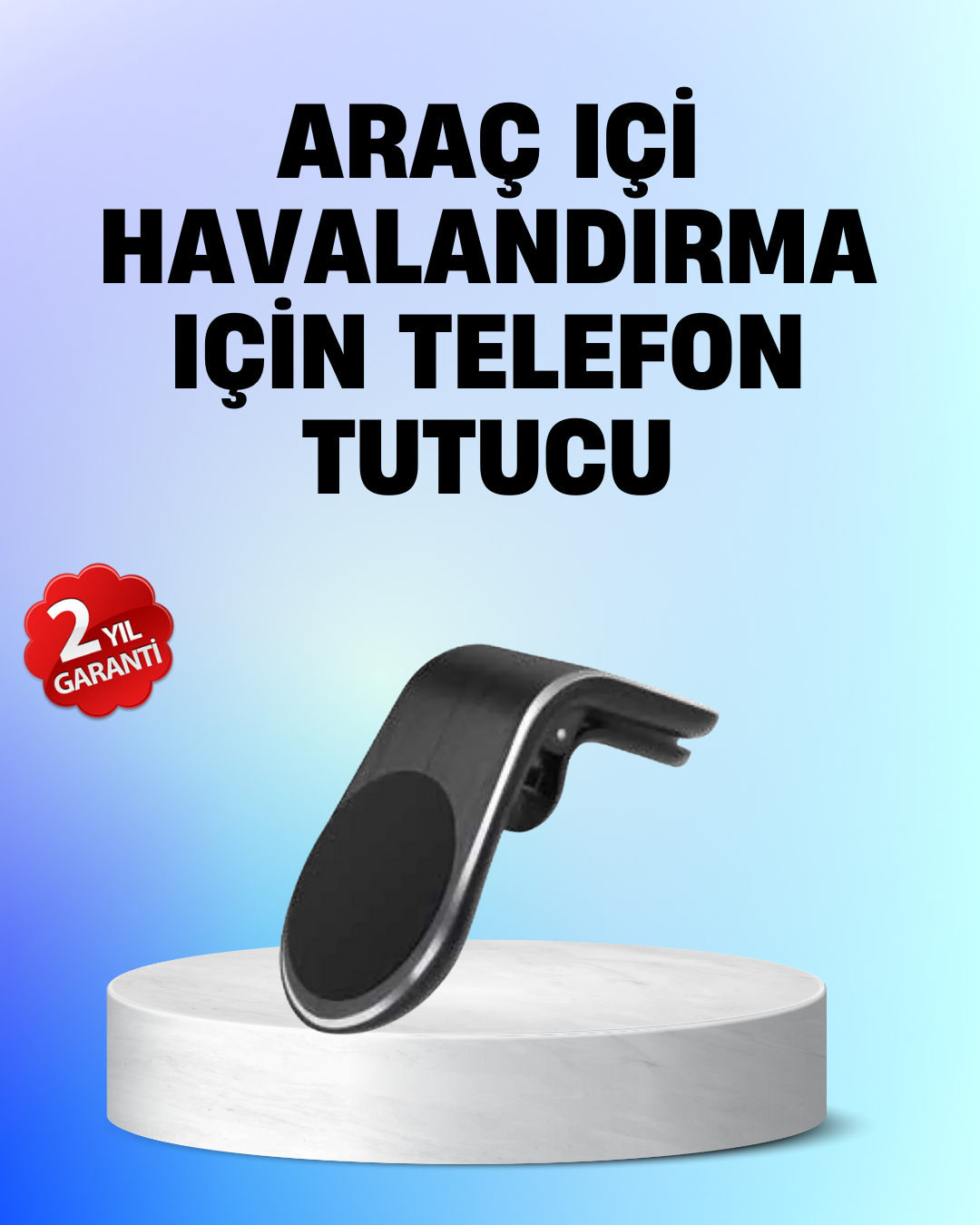 Manyetik Araç Telefon Tutucu – 360° Döner Kalorifer Petekli