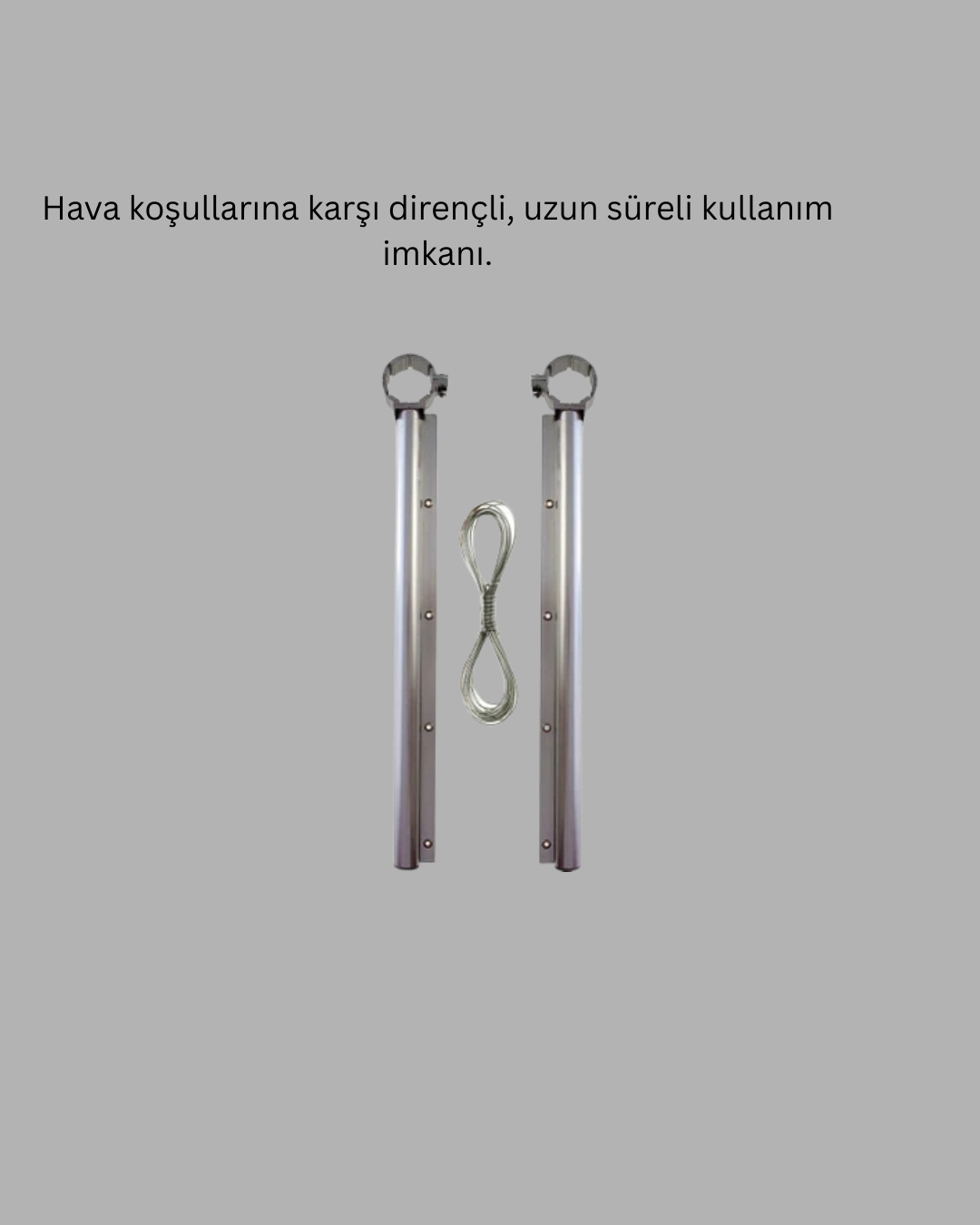 25x60 cm Çamaşır Askılığı Kare Balkon Demiri İçin Dayanıklı Tasarım