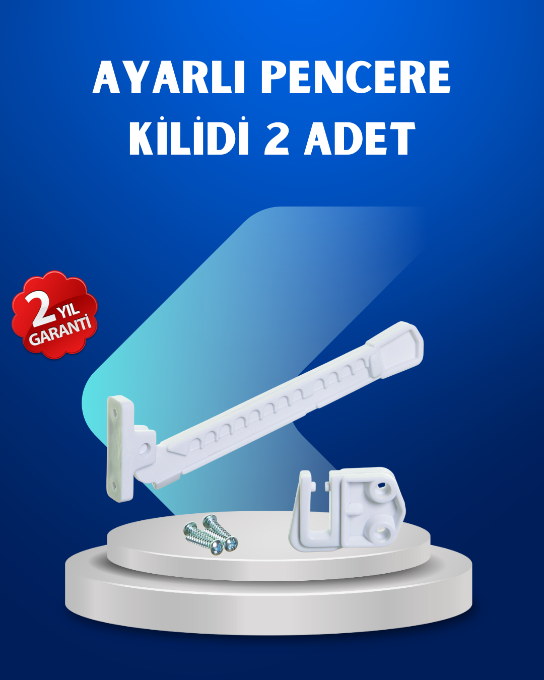 Pencere Güvenlik Kilidi Açılma Sınırlayıcı Aparat 2 Adet